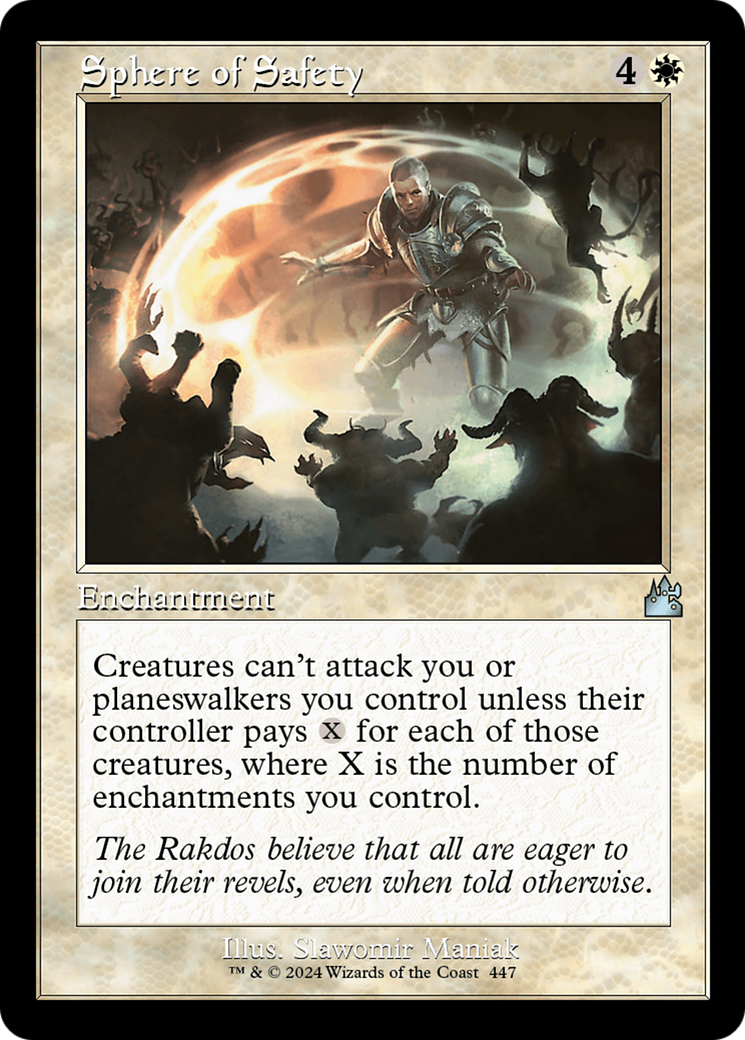 {C} Sphere of Safety (Retro Frame) [Ravnica Remastered][RVR 447]