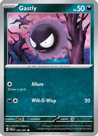 [PKM-C] Gastly (055/091) [Scarlet & Violet: Paldean Fates]