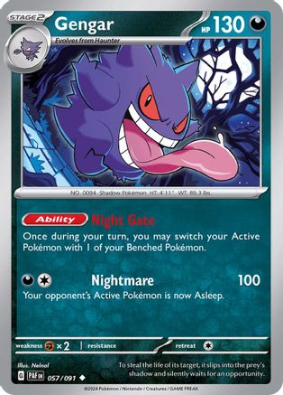 [PKM-C] Gengar (057/091) [Scarlet & Violet: Paldean Fates]