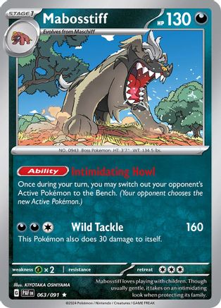 [PKM] Mabosstiff (063/091) [Scarlet & Violet: Paldean Fates]