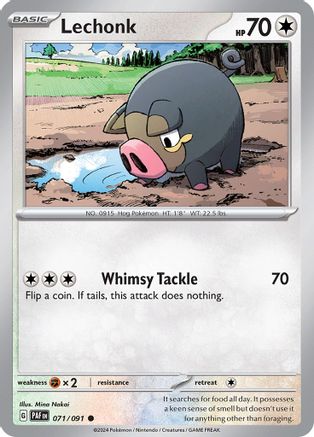 [PKM] Lechonk (071/091) [Scarlet & Violet: Paldean Fates]