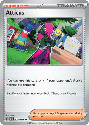 [PKM] Atticus (077/091) [Scarlet & Violet: Paldean Fates]