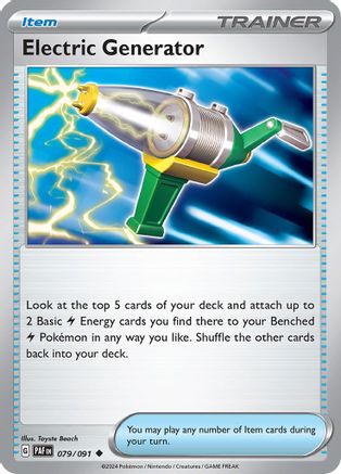 [PKM] Electric Generator (079/091) [Scarlet & Violet: Paldean Fates]
