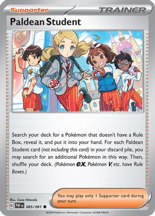 [TR] Paldean Student (085/091) [Scarlet & Violet: Paldean Fates]