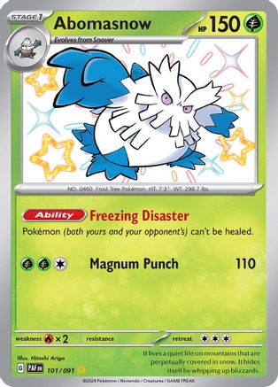 [PKM] Abomasnow (101/091) [Scarlet & Violet: Paldean Fates]