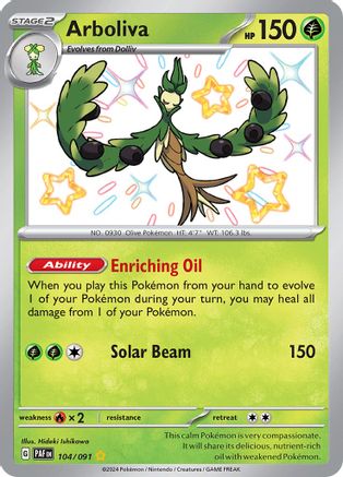 [PKM] Arboliva (104/091) [Scarlet & Violet: Paldean Fates]