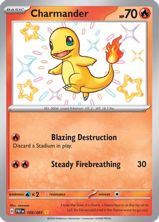 [PKM-R] Charmander (109/091) [Scarlet & Violet: Paldean Fates]