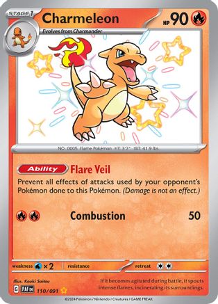 [PKM-R] Charmeleon (110/091) [Scarlet & Violet: Paldean Fates]
