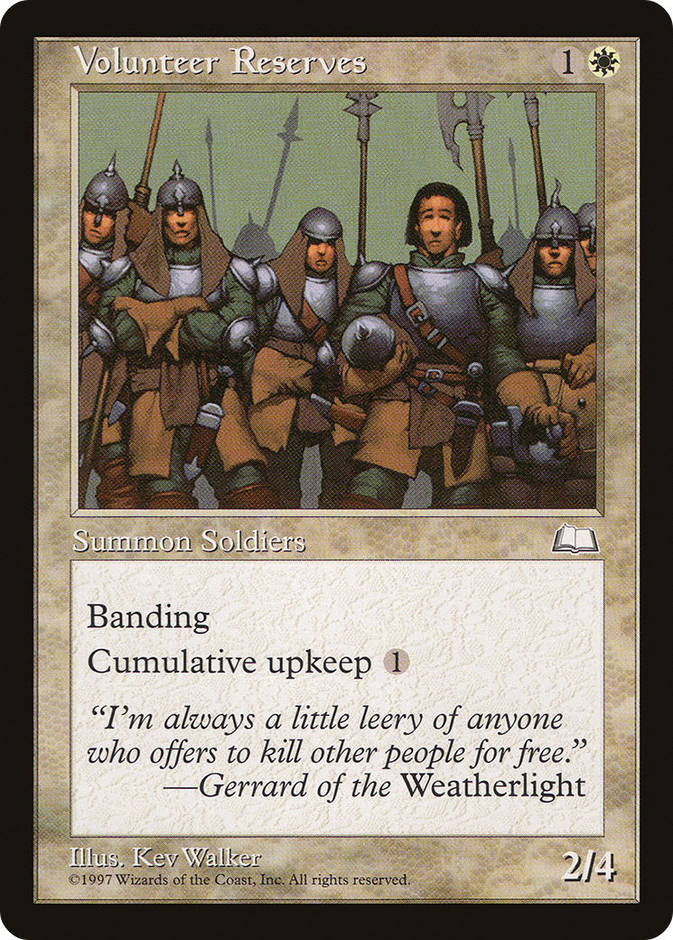 {C} Volunteer Reserves [Weatherlight][WTH 029]
