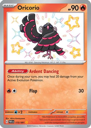 [PKM-R] Oricorio (113/091) [Scarlet & Violet: Paldean Fates]