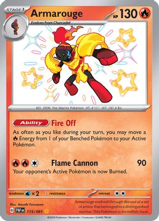 [PKM] Armarouge (115/091) [Scarlet & Violet: Paldean Fates]