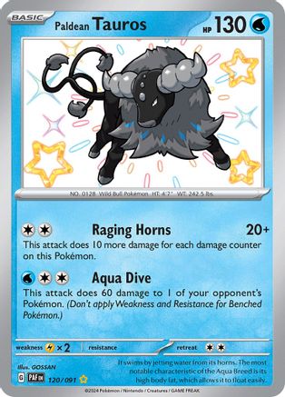 [PKM] Paldean Tauros (120/091) [Scarlet & Violet: Paldean Fates]