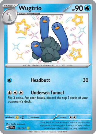 [PKM] Wugtrio (122/091) [Scarlet & Violet: Paldean Fates]