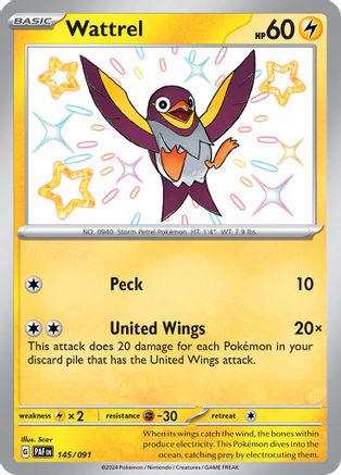 [PKM] Wattrel (145/091) [Scarlet & Violet: Paldean Fates]