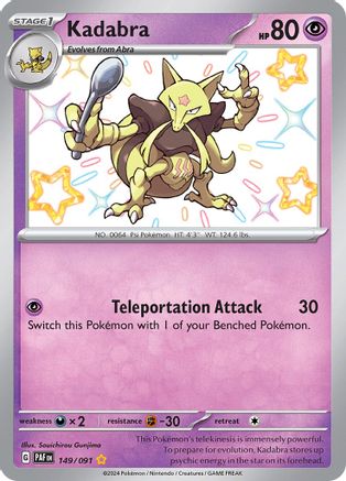 [PKM] Kadabra (149/091) [Scarlet & Violet: Paldean Fates]