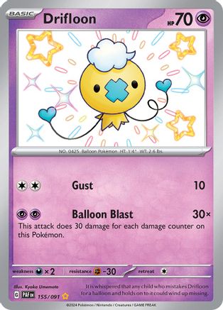 [PKM-R] Drifloon (155/091) [Scarlet & Violet: Paldean Fates]