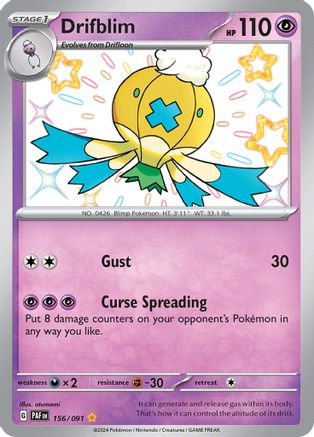 [PKM] Drifblim (156/091) [Scarlet & Violet: Paldean Fates]