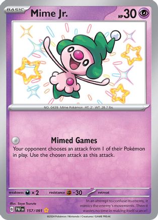 [PKM] Mime Jr. (157/091) [Scarlet & Violet: Paldean Fates]