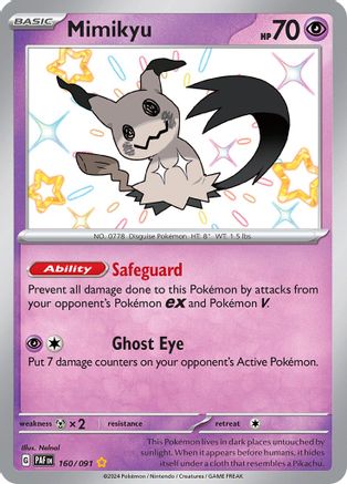[PKM] Mimikyu -160/091 [Scarlet & Violet: Paldean Fates]