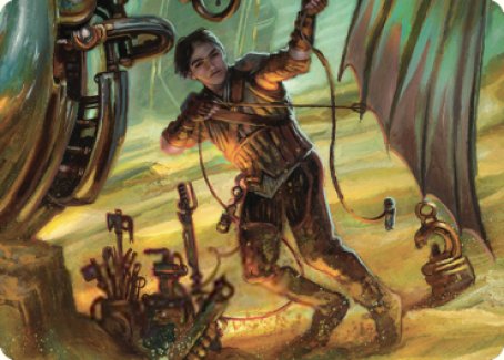 {A} Mishra, Excavation Prodigy Art Card [The Brothers' War Art Series][ABRO 036]