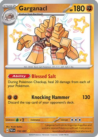 [PKM] Garganacl (178/091) [Scarlet & Violet: Paldean Fates]