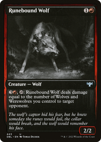 {C} Runebound Wolf [Innistrad: Double Feature][DBL 443]