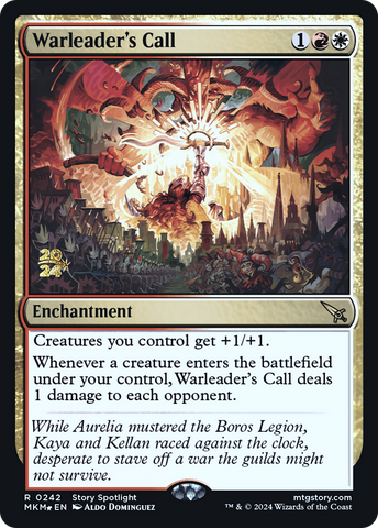 {R} Warleader's Call [Murders at Karlov Manor Prerelease Promos][PR MKM 242]