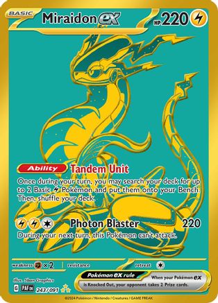 [PKM] Miraidon ex (243/091) [Scarlet & Violet: Paldean Fates]