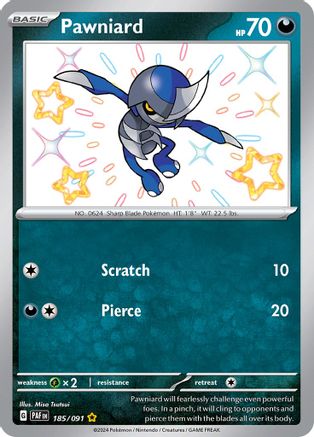 [PKM] Pawniard (185/091) [Scarlet & Violet: Paldean Fates]