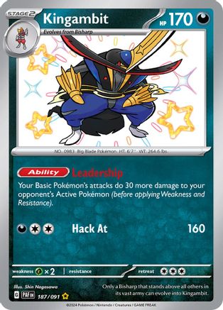 [PKM] Kingambit (187/091) [Scarlet & Violet: Paldean Fates]