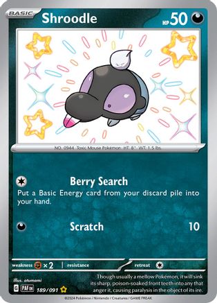 [PKM] Shroodle (189/091) [Scarlet & Violet: Paldean Fates]