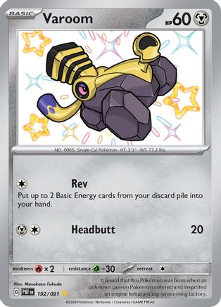 [PKM] Varoom (192/091) [Scarlet & Violet: Paldean Fates]