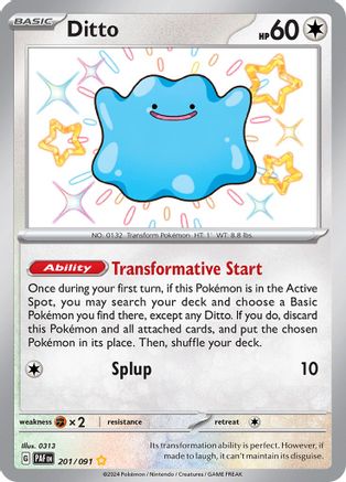 [PKM] Ditto (201/091) [Scarlet & Violet: Paldean Fates]
