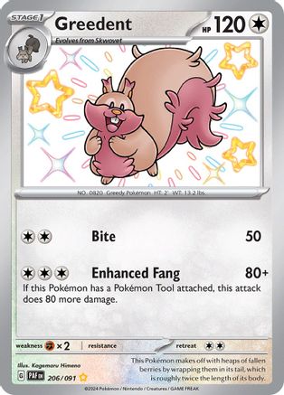 [PKM] Greedent (206/091) [Scarlet & Violet: Paldean Fates]