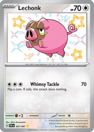 [PKM] Lechonk (207/091) [Scarlet & Violet: Paldean Fates]