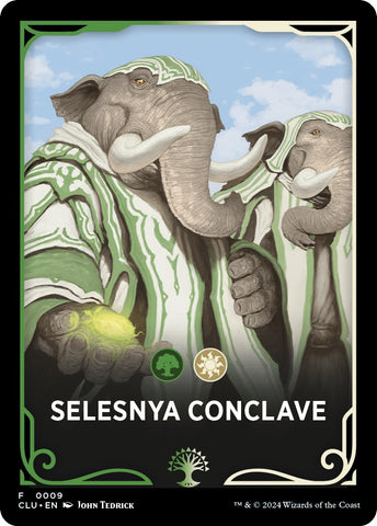 {T} Selesnya Conclave Theme Card [Ravnica: Clue Edition Tokens][TCLU 009]
