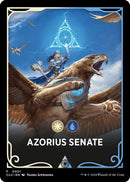 {T} Azorius Senate Theme Card [Ravnica: Clue Edition Tokens][TCLU 001]