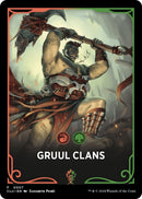 {T} Gruul Clans Theme Card [Ravnica: Clue Edition Tokens][TCLU 007]