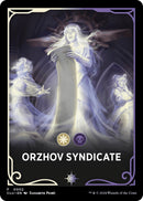 {T} Orzhov Syndicate Theme Card [Ravnica: Clue Edition Tokens][TCLU 002]