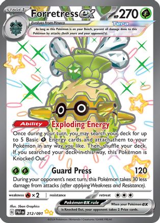 [PKM] Forretress ex (212/091) [Scarlet & Violet: Paldean Fates]