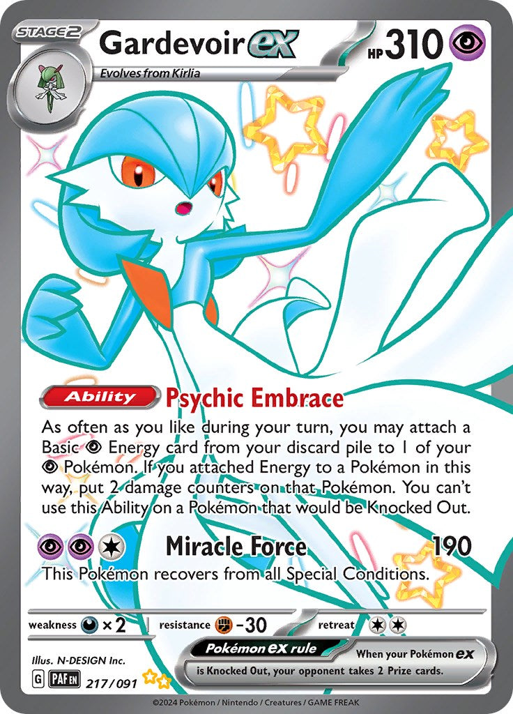[PKM-R] Gardevoir ex (217/091) [Scarlet & Violet: Paldean Fates]