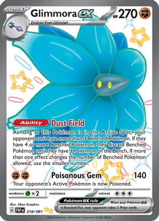 [PKM] Glimmora ex (218/091) [Scarlet & Violet: Paldean Fates]