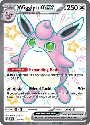 [PKM] Wigglytuff ex (222/091) [Scarlet & Violet: Paldean Fates]