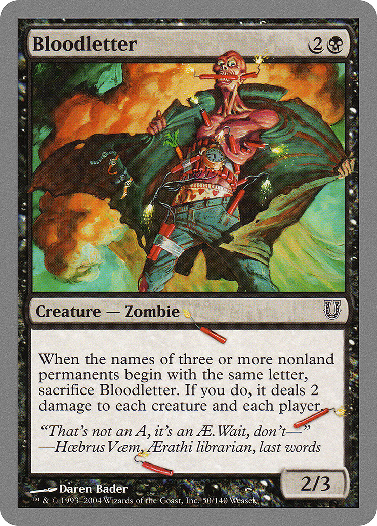 {C} Bloodletter [Unhinged][UNH 050]