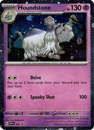 [PKM] Houndstone (042) (Cosmos Holo) [Scarlet & Violet: Black Star Promos]