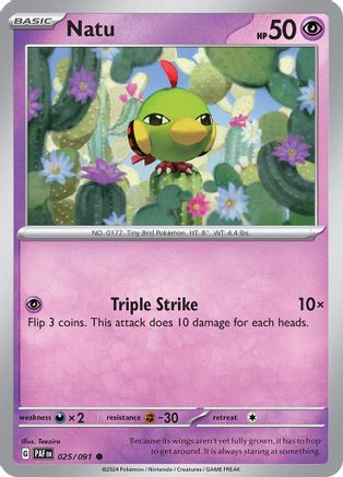 [PKM] Natu (025/091) [Scarlet & Violet: Paldean Fates]