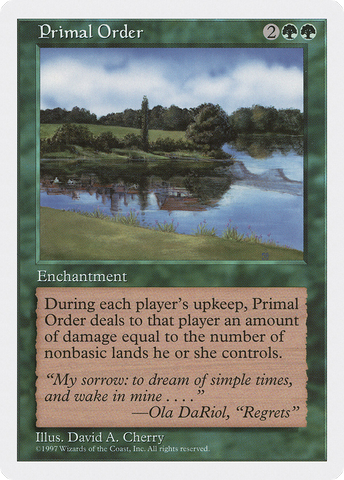 {R} Primal Order [Fifth Edition][5ED 318]