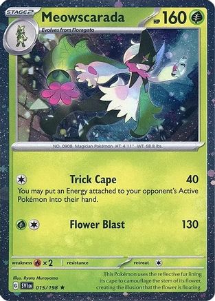 [PKM] Meowscarada (015/198) (Cosmos Holo) [Miscellaneous Cards]