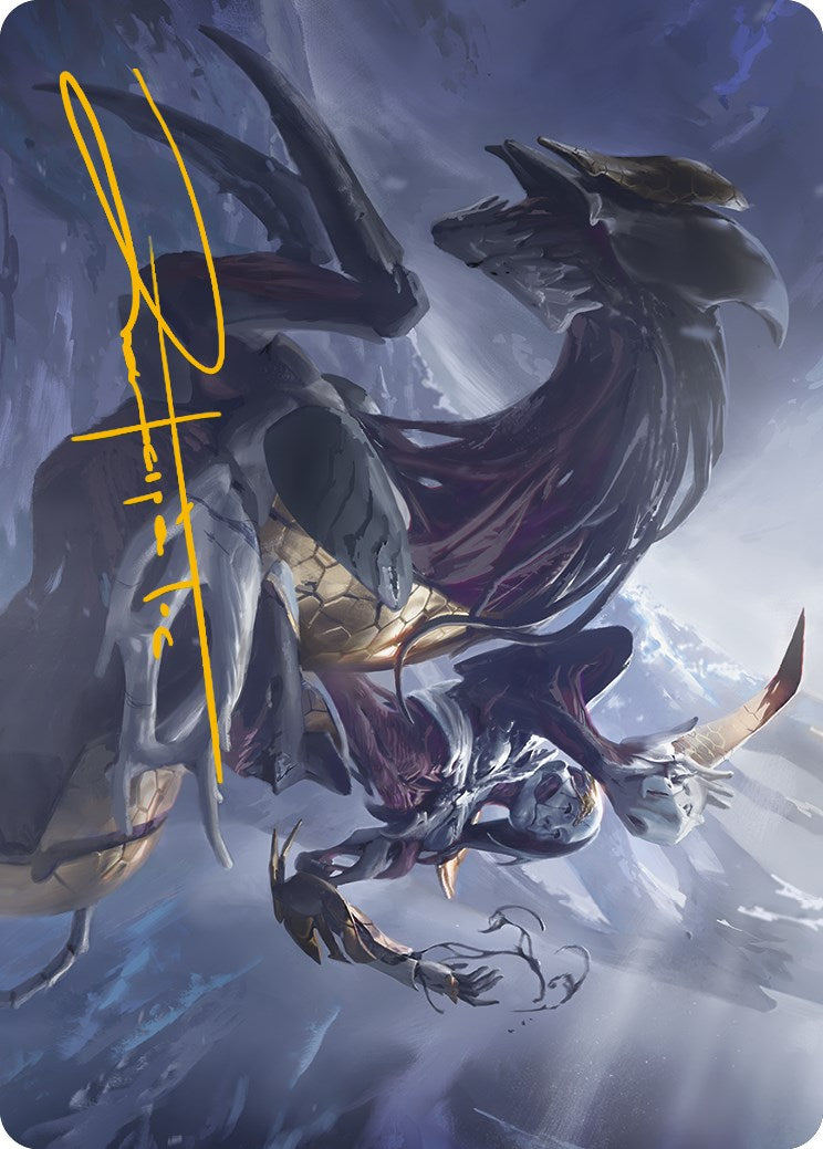 {A} Ria Ivor, Bane of Bladehold Art Card (Gold-Stamped Signature) [Phyrexia: All Will Be One Art Series][GS AONE 053]