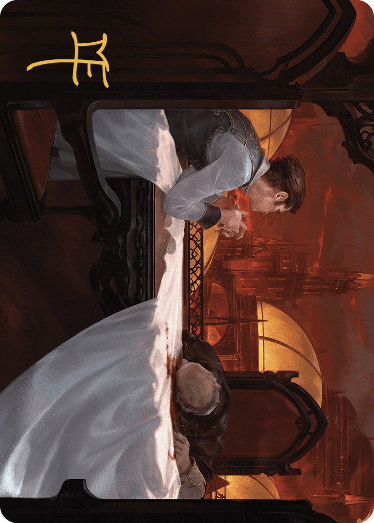 {A} Expedited Inheritance Art Card (Gold-Stamped Signature) [Murders at Karlov Manor Art Series][GS AMKM 012]